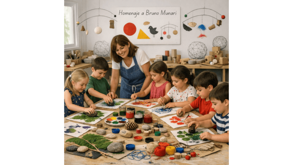 Juegos y talleres artísticos inspirados en Bruno Munari.